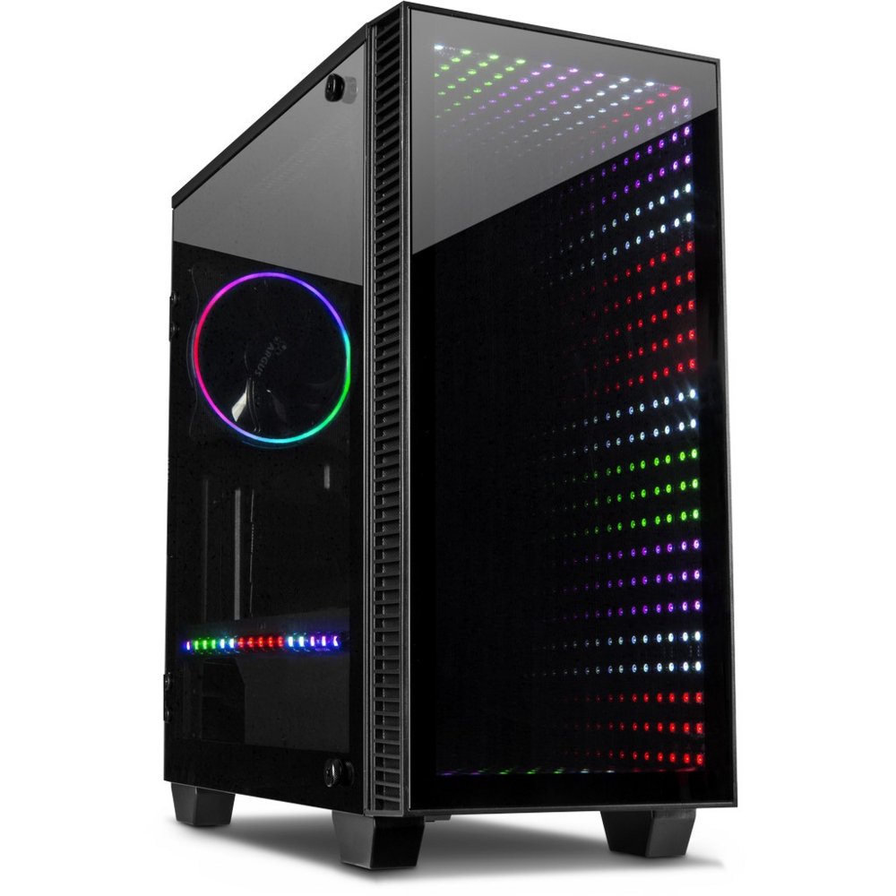Inter-Tech X-608 Infinity | Micro Tower Behuizing | Zwart - Matmuis